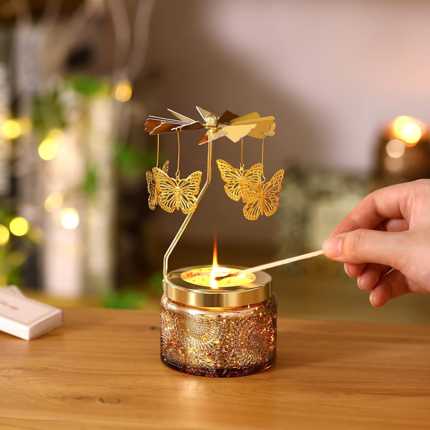 Butterfly Candle Gifts for Women, Unique Birthday Gift for Women Mom Sister, Funny Gifts for Friend, Grandma, Daughter in Law, Rotatable Scented Candles Gifts for Anniversary, Christmas, Thanksgiving