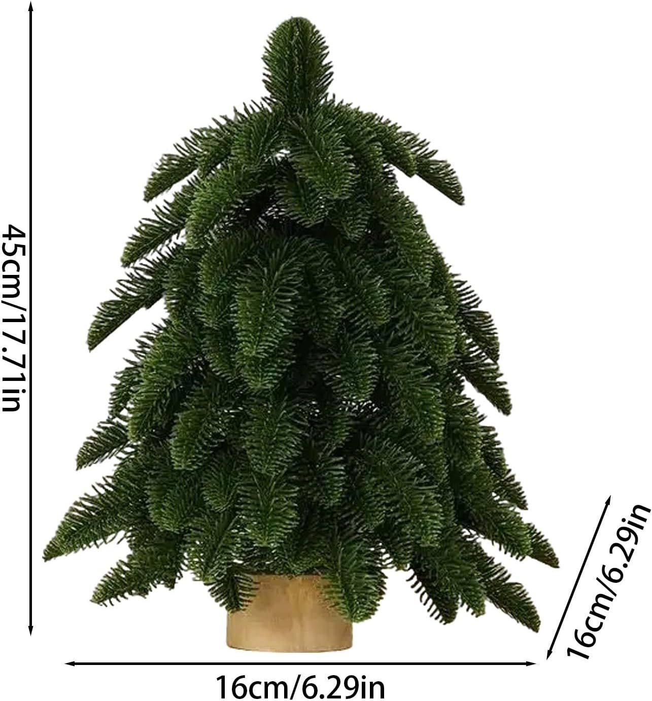 Mini Artificial Christmas Tree, Desktop DIY Green Christmas Tree Bring Joy and Christmas Decorations to Tabletop, Small Pe Christmas Decoration Tree Home Party Decoration Supplies (White)