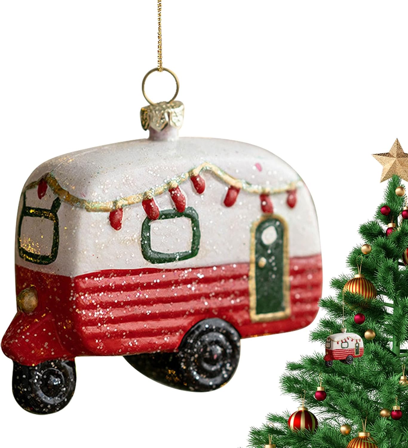 Special-Shaped Miniature Christmas Tree Tags, Car Ornaments for Christmas Tree, Farmhouse Party and Holiday