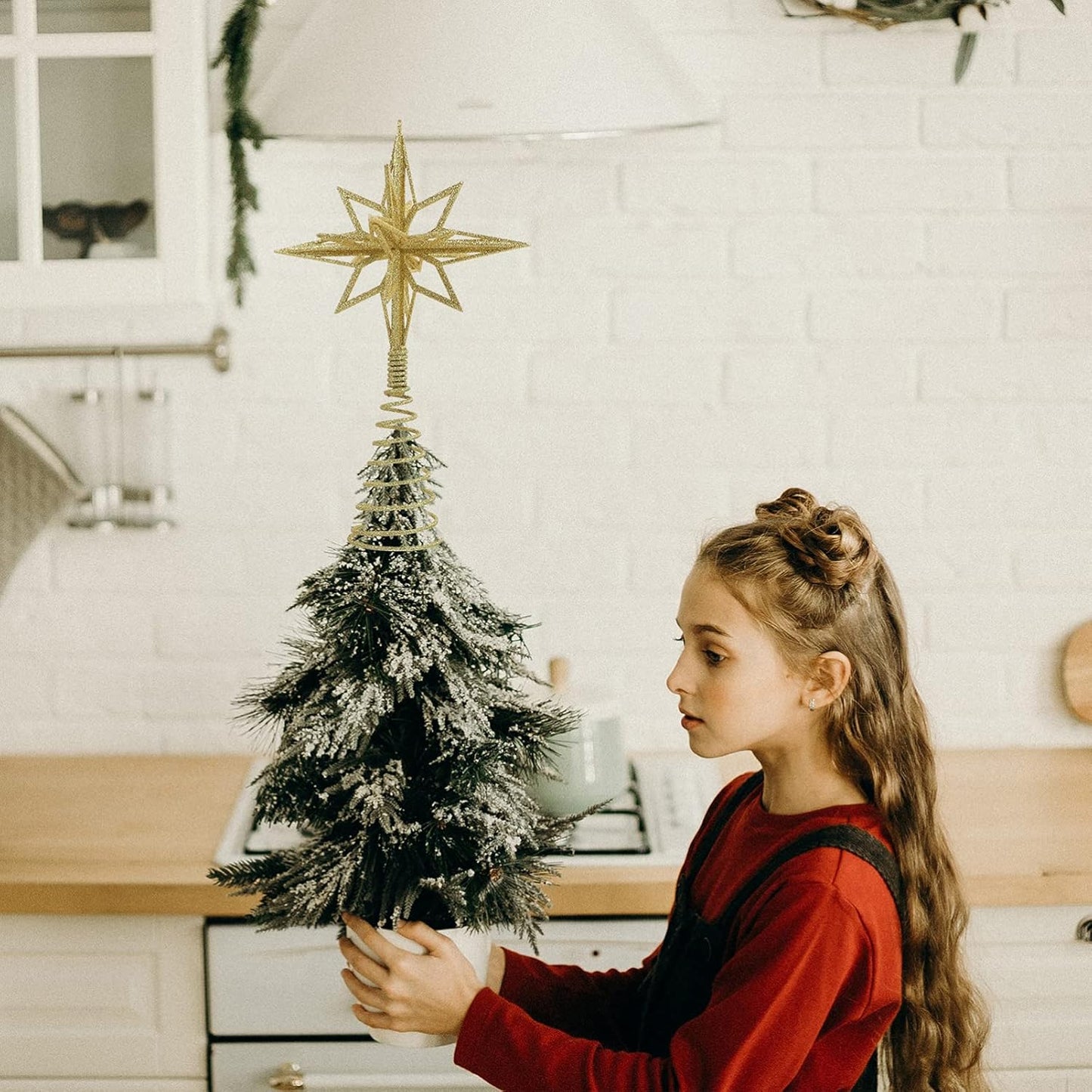 Gadpiparty Christmas Tree Star Golden star tree topper christmas tree star topper christmas star tree topper Topper Christmas Tree