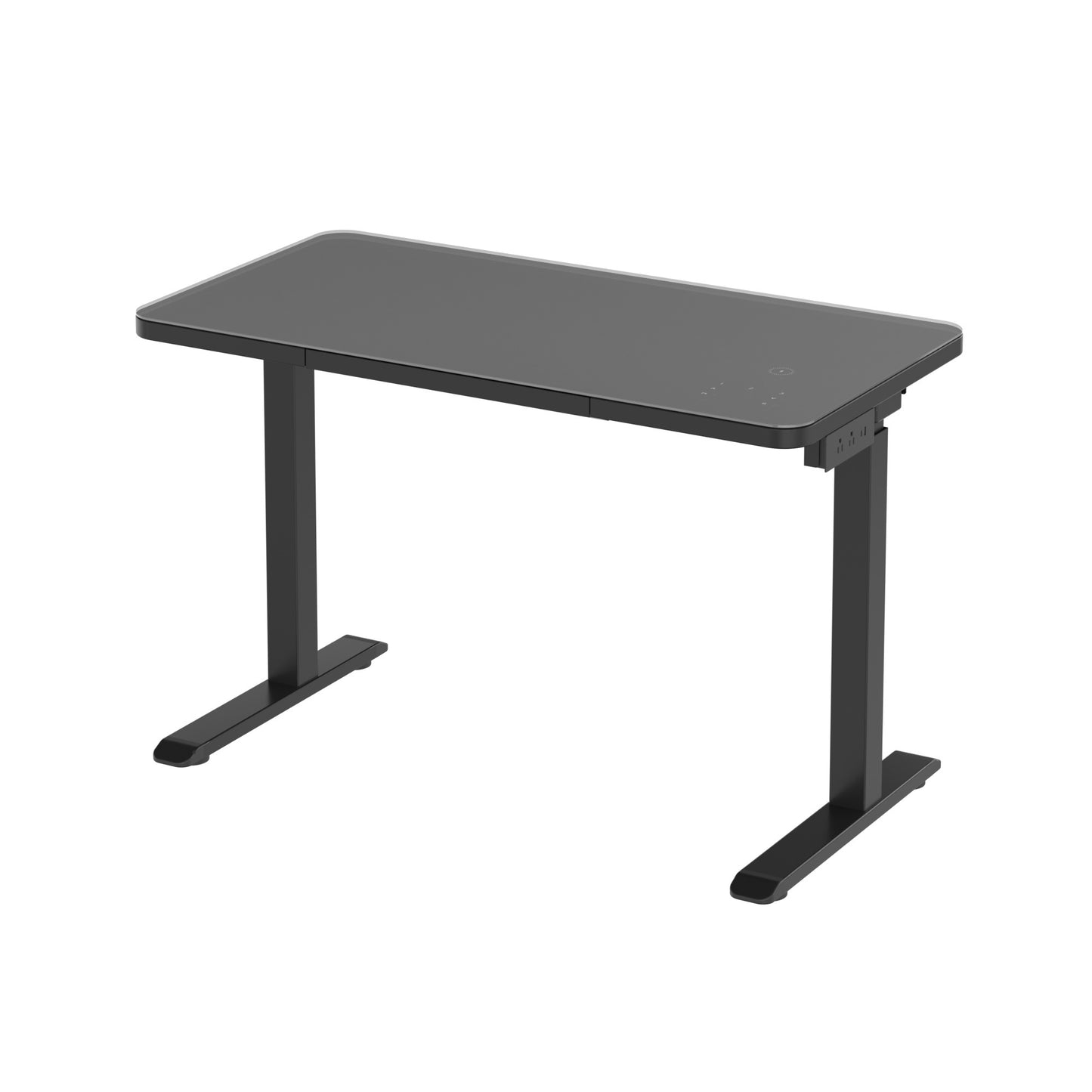 Glass tabletop standing desk
Black