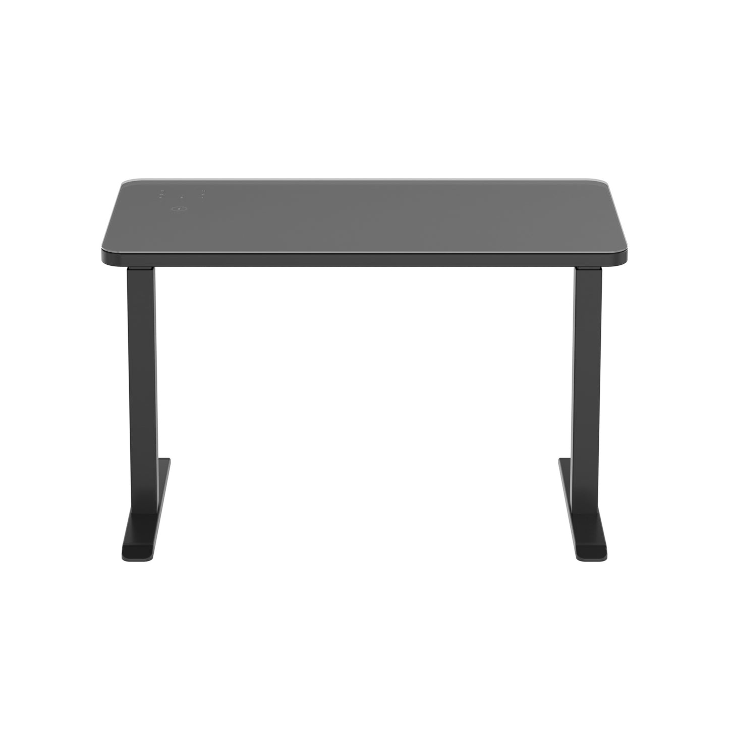 Glass tabletop standing desk
Black