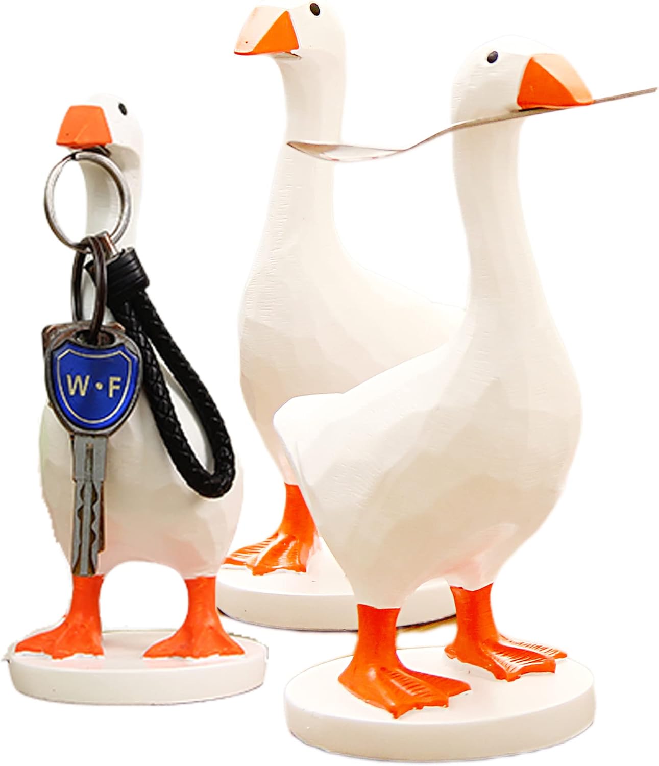 GRAPMKTG Magnetic Goose Key Holder Cute Home Decor Kawaii Room Office Table Desk Decor Aesthetic Funny Bedroom Decor Housewarming Gifts for Women Men1 Pack