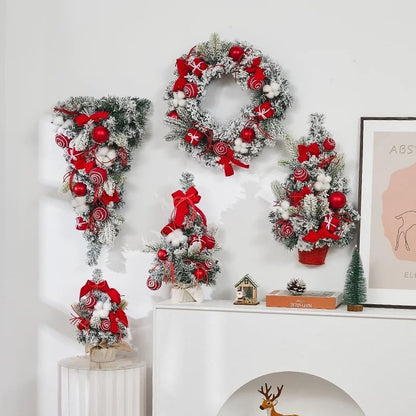 Mini Macaron-Colored Christmas Tree - 12in/16in Options, Small Holiday Decoration for Desk, Bedroom, Office, Adds Festive Cheer