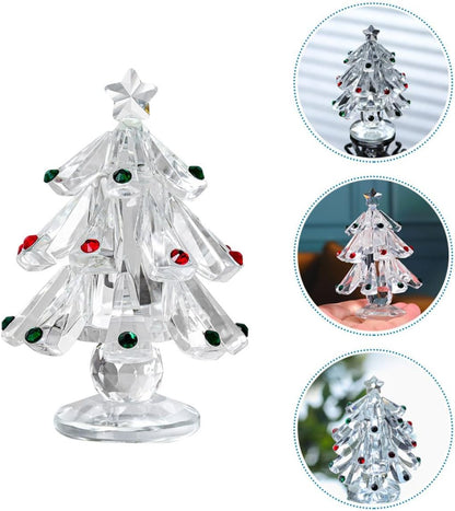 MAGICLULU Christmas Christmas Trees Ornaments Christmas Trees Glass Tabletop Trees