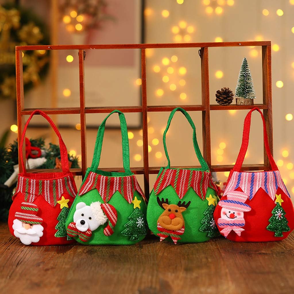 Zewuai Christmas Decoration Christmas Bag Candy Bag Christmas Trees Christmas Ornament New Year Bulk Pallets for Sale Christmas Ornament Gift Card Cheap Stocking Stuffers Under 2 Dollar