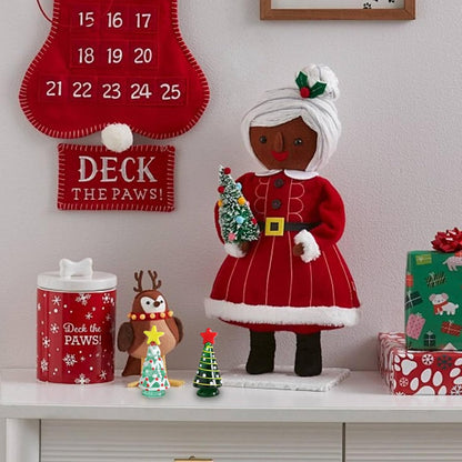 6Pieces Mini Christmas Tree 6 Style Self-Standing Tabletop Christmas Tree Decorative Colored Glass Christmas Tree for Home, Office, Mantel, Mall