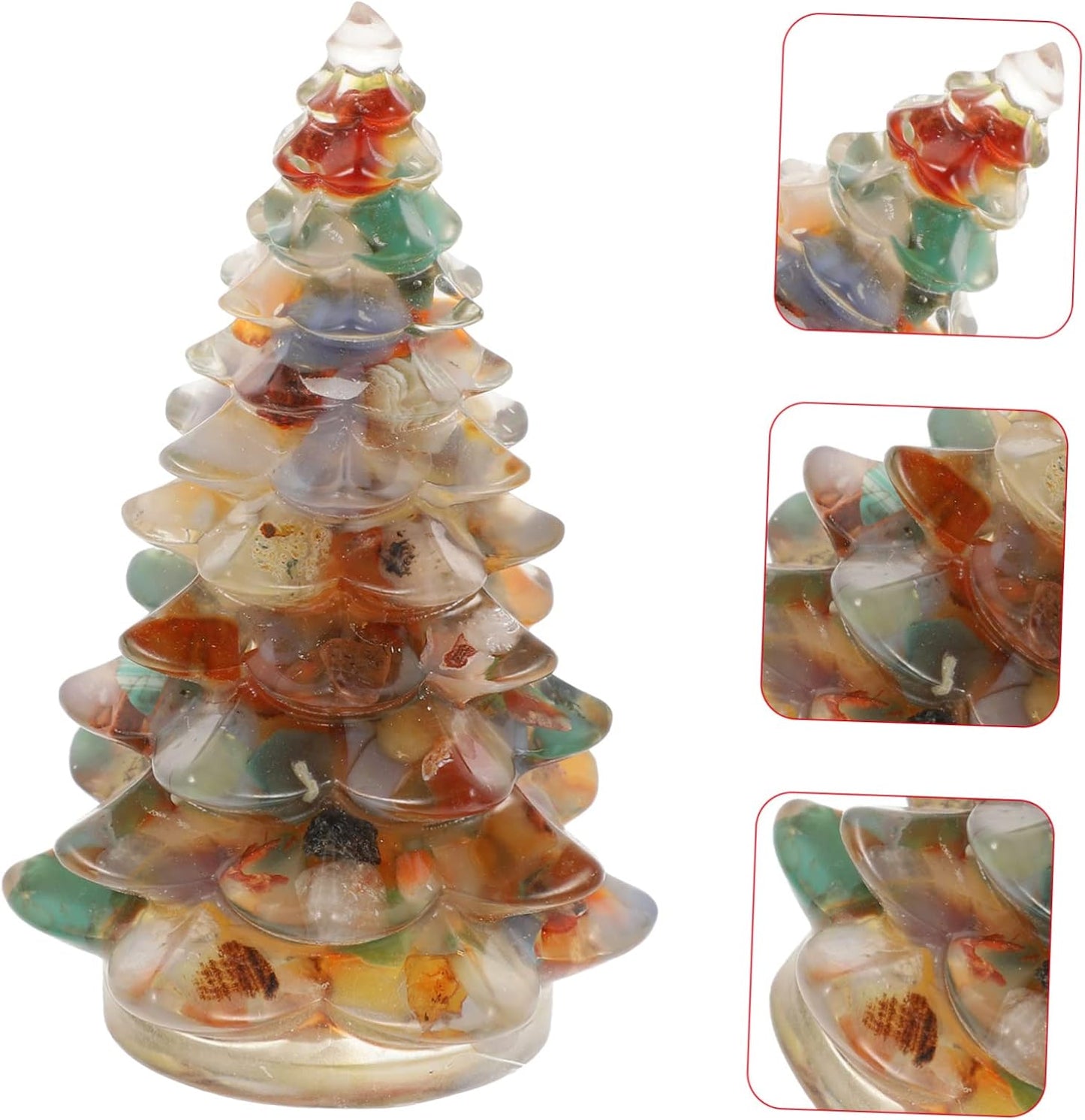 Christmas Tree Ornaments Christmas Ornaments Small Decorated Christmas Tree Mini Xmas Tree DIY Xmas Trees Tabletop Epoxy Tree Lighted Christmas Tree Small Xmas Tree Synthetic Resin