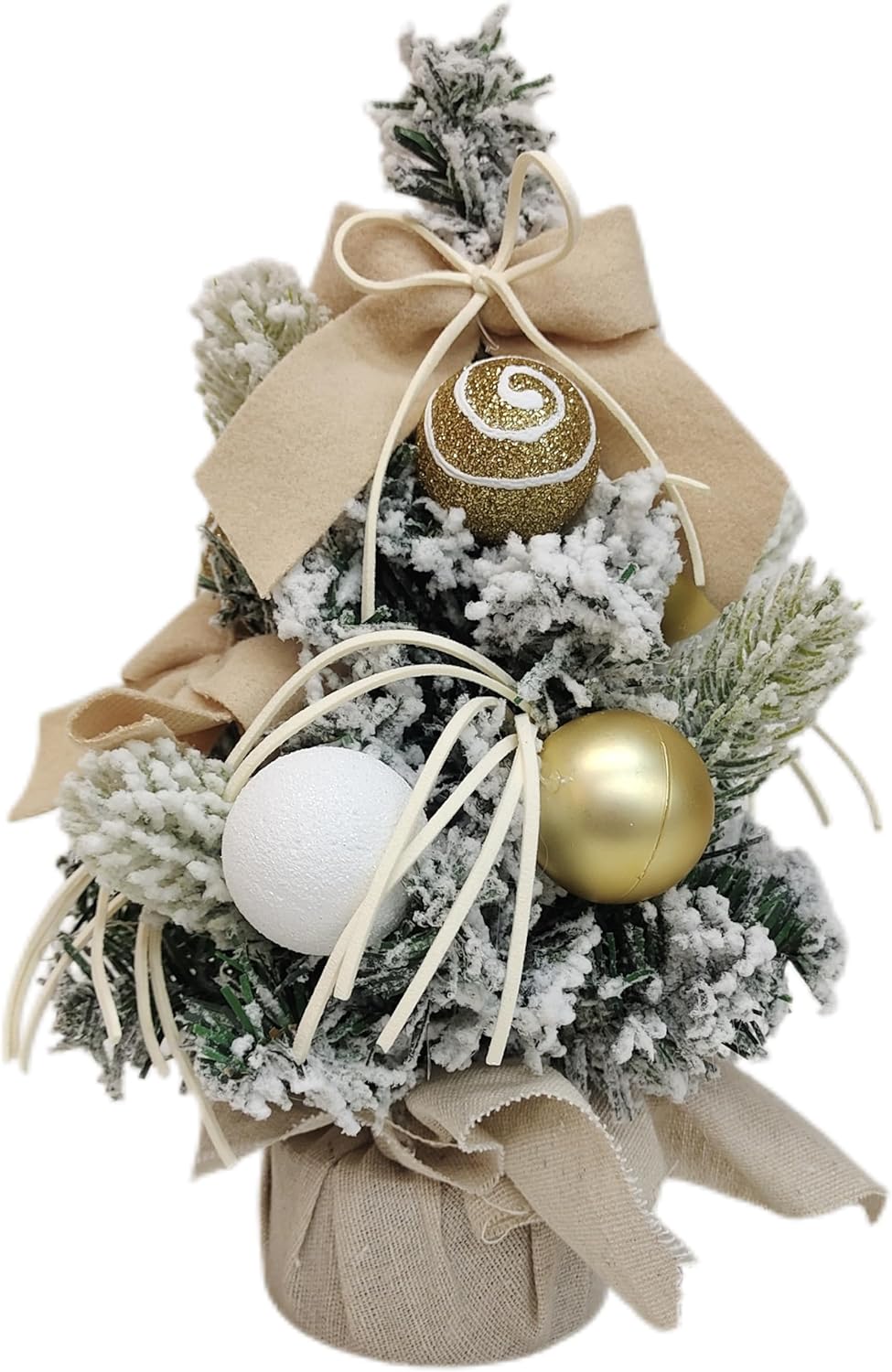 Mini Macaron-Colored Christmas Tree 12in/16in Options Small Holiday Decoration for DeskBedroo OfficeAdds Festive Cheer Gold