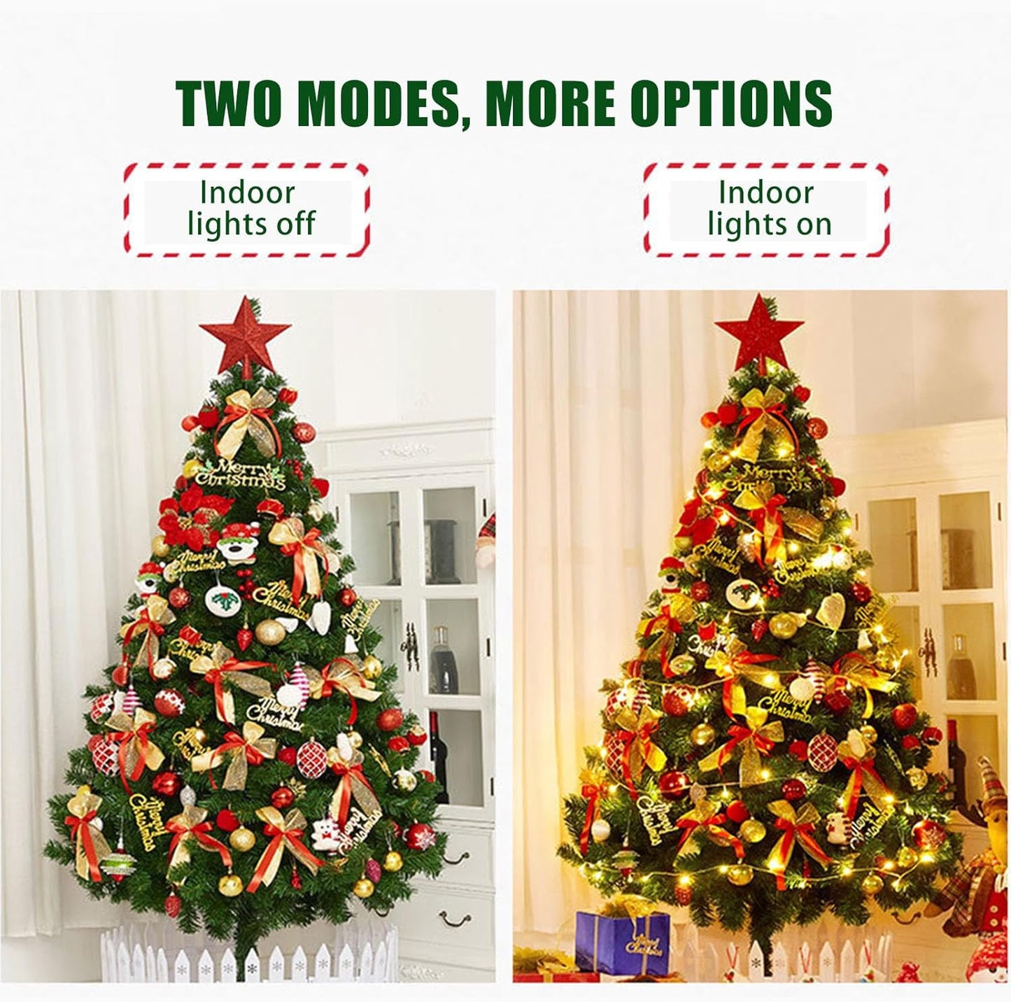 Zewuai Foldable Christmas Tree with Multiple Decor Indoor Outdoor Decor for Christmas Party Garden Home,Easily Assembled Flash Deal Prime Clearance 5.99 Items Cheap Stuff Under 2 Dollar Item Only