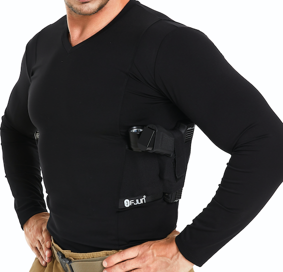 mens-v-neck-long-sleeve-holster-shirt-black-2
